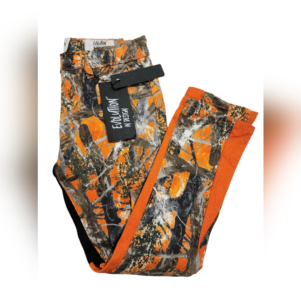 Evolution by Design Orange and Black Camo Pant
